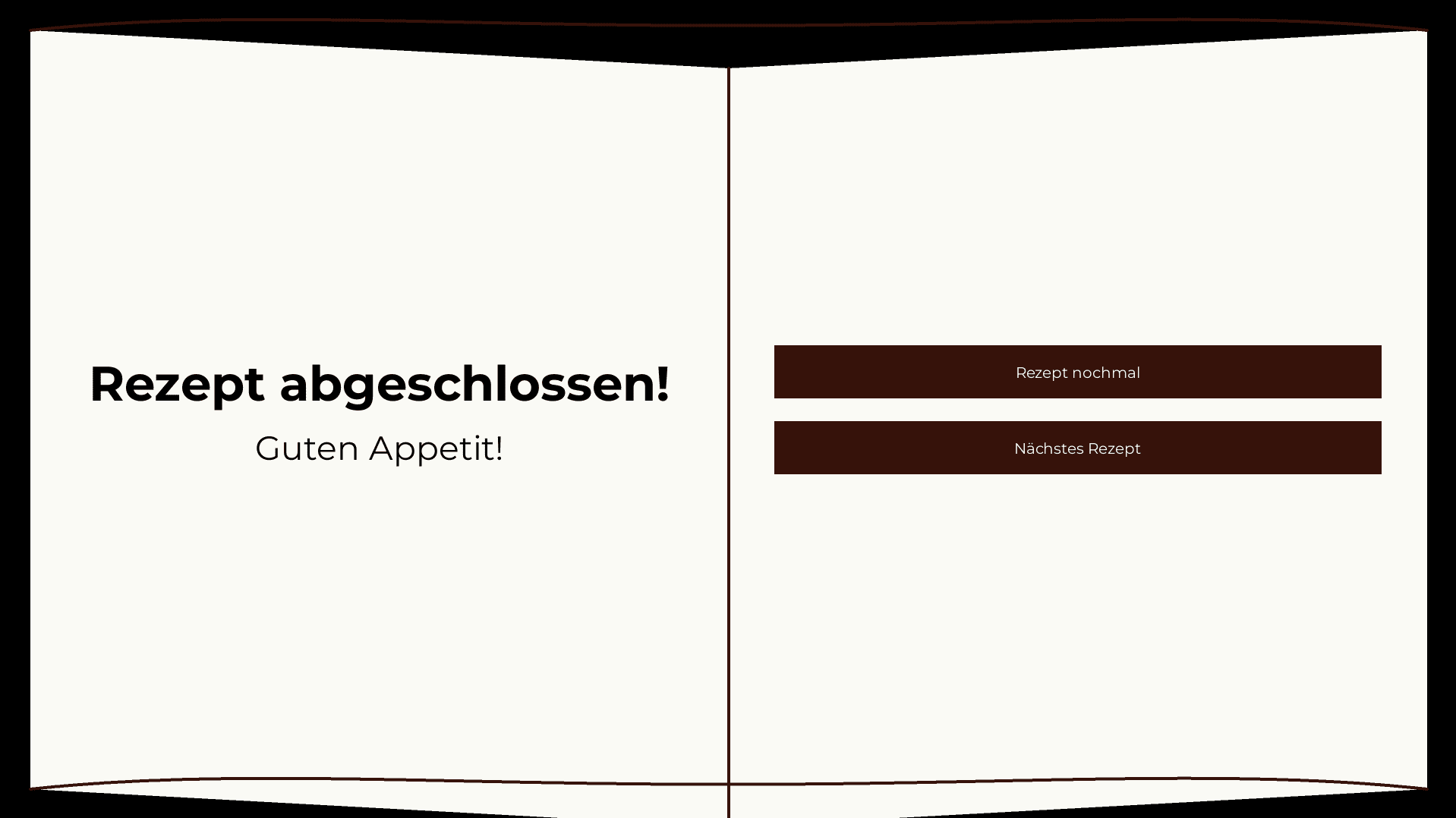 Rezept abgeschlossen